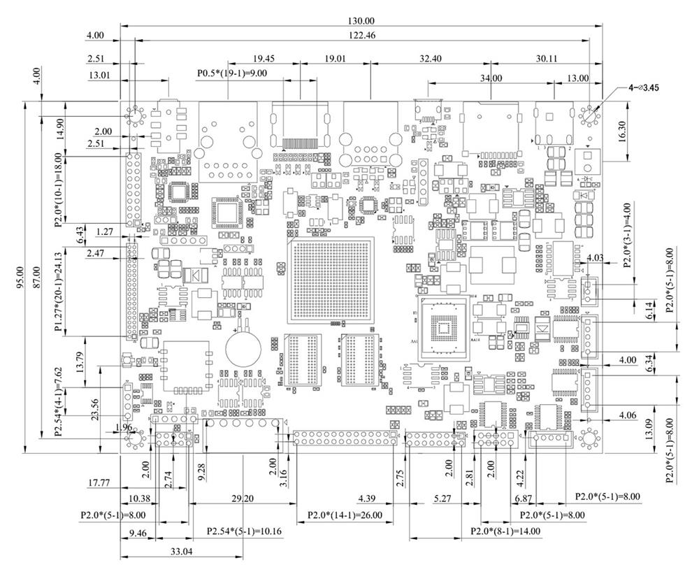 Single Board Computer with WIFI, SBC Single Board Computer, Embedded SBC Board with WIFI - WUABAB120V0000N0NX01